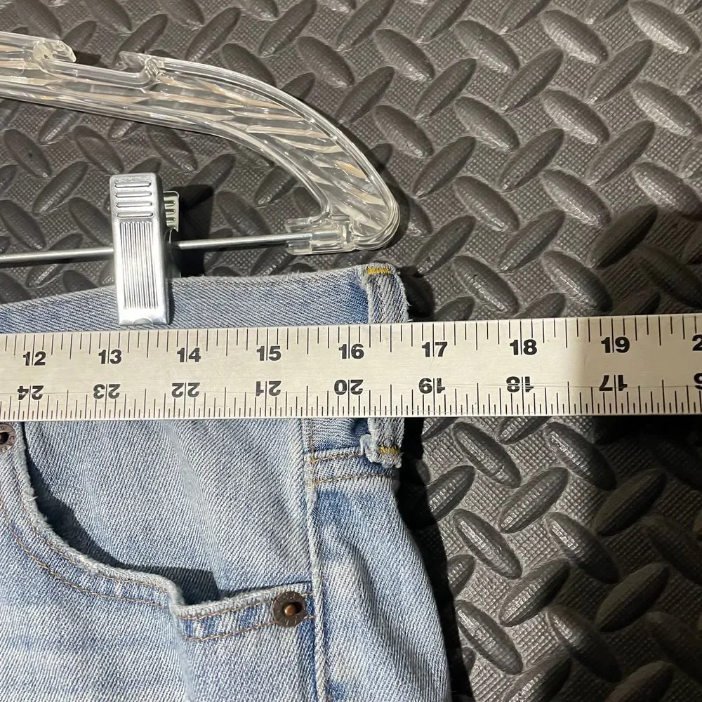 J. Crew Blue Light Washed‎ Distressed Casual Wear Denim Shorts Women's Size 27